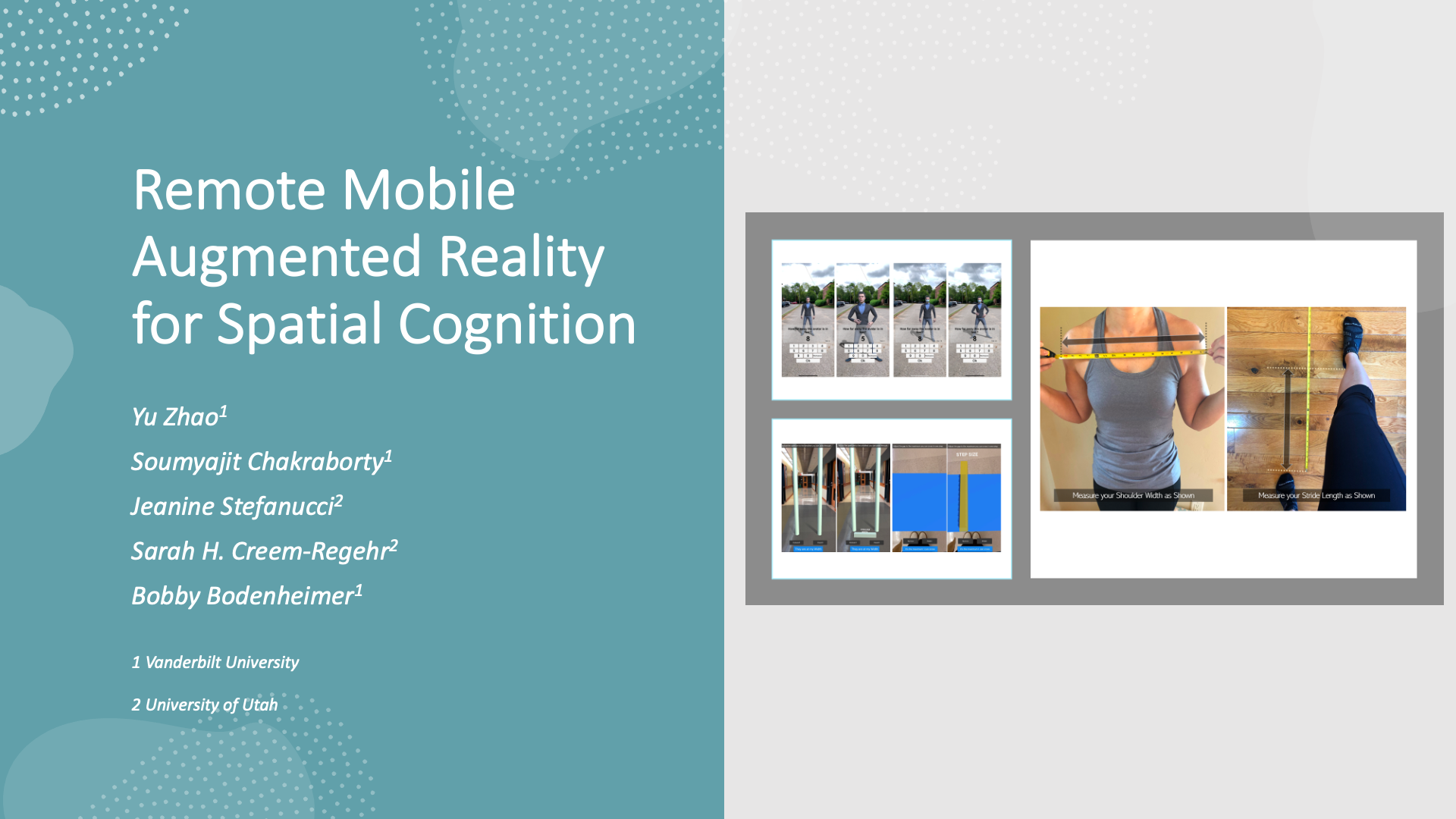 Remote Mobile Augmented Reality for Spatial Cognition
